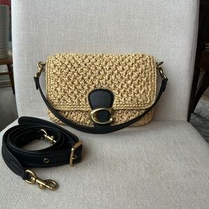 Coach Woven Wicker Soft Tabby Bag